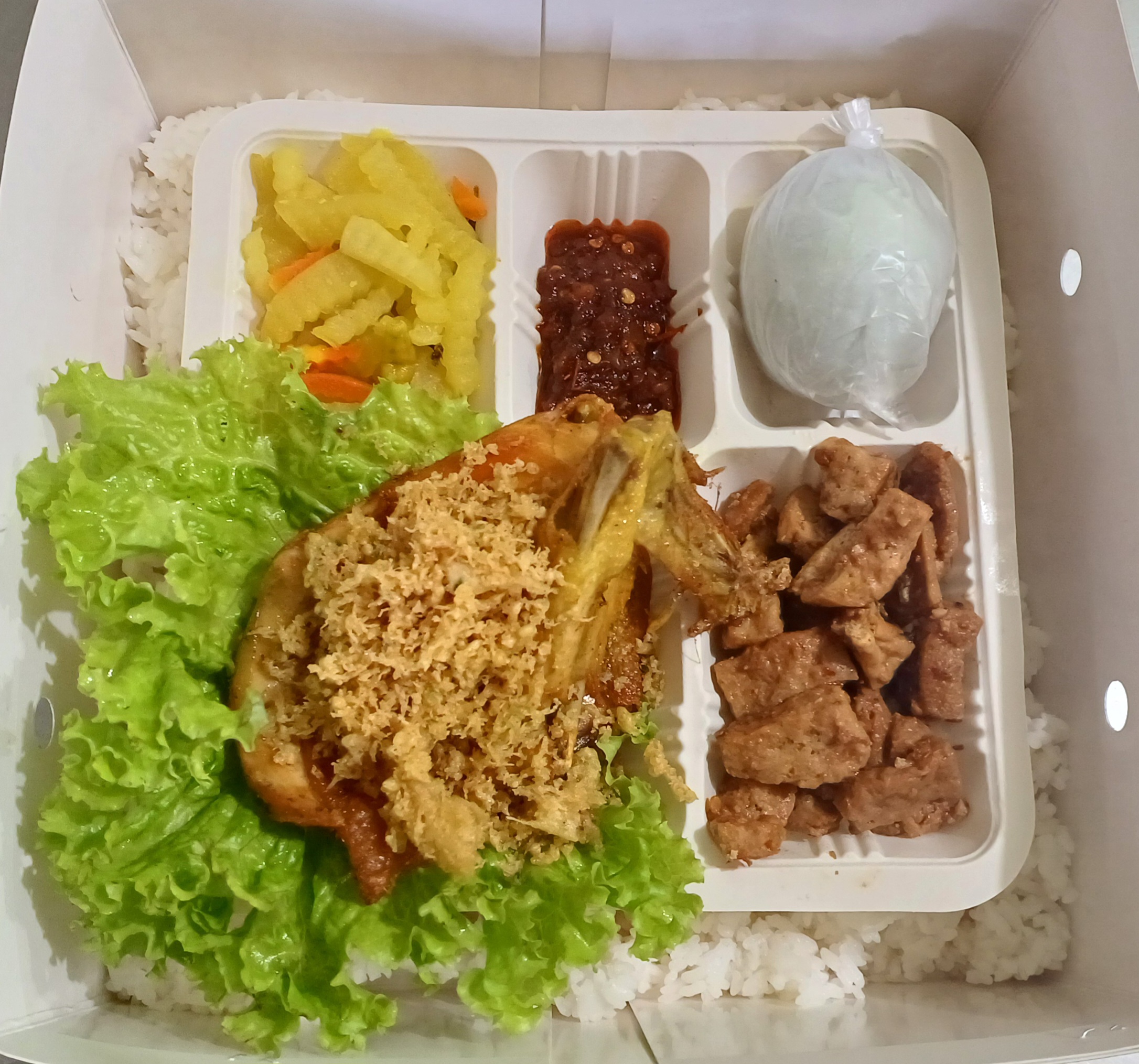 Nasi Ayam Goreng 1/4