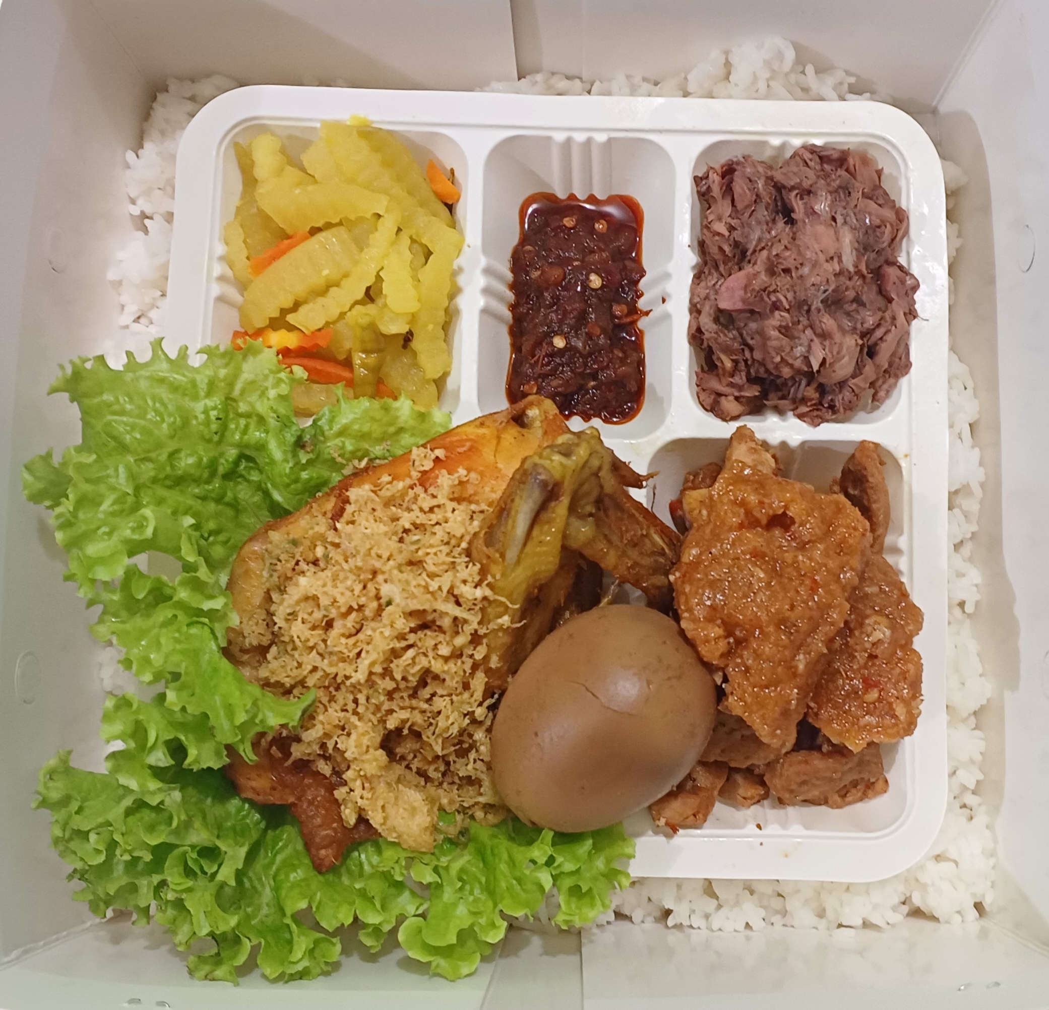 Nasi Gudeg Ayam Goreng 1/4